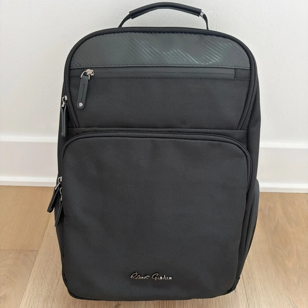 Robert Graham Cache L Series Backpack Black Laptop Travel Bag NWT MSRP $228